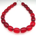 画像1: レッドクリアボヘミアン棗型　短連 (1)