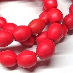 画像3: ボヘミア　レッド棗型ロング連 (3)