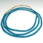 画像1: オールドブルーホワイトハーツ小粒連 (1)