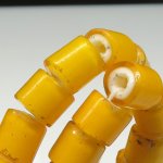 画像4: 山吹色チューブ型ホワイトハーツ連　少し太め（複数在庫あり） (4)