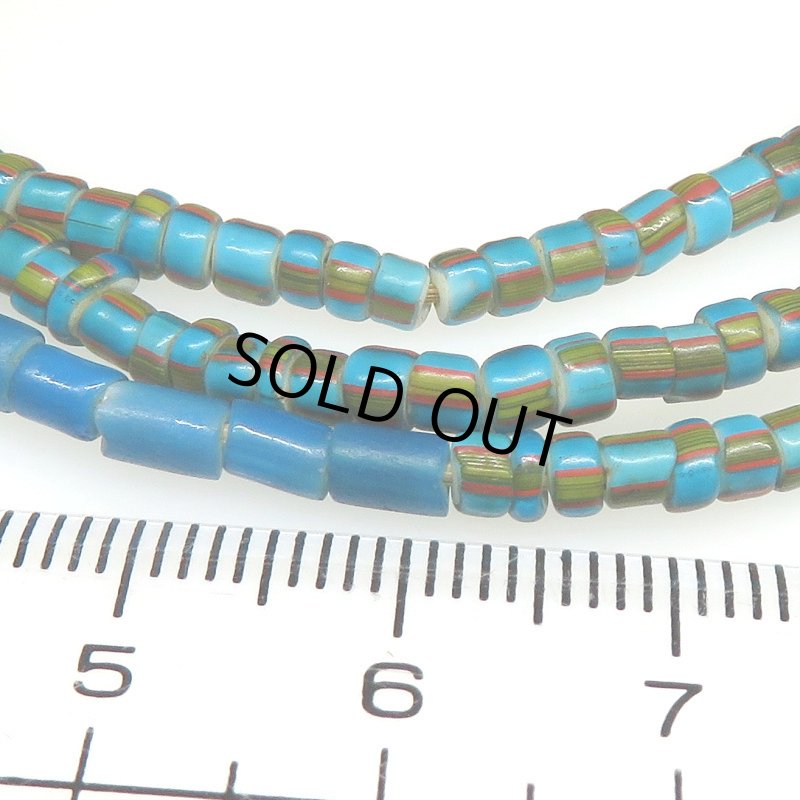 画像2: オールドブルーホワイトハーツ筋玉Mix連 (2)