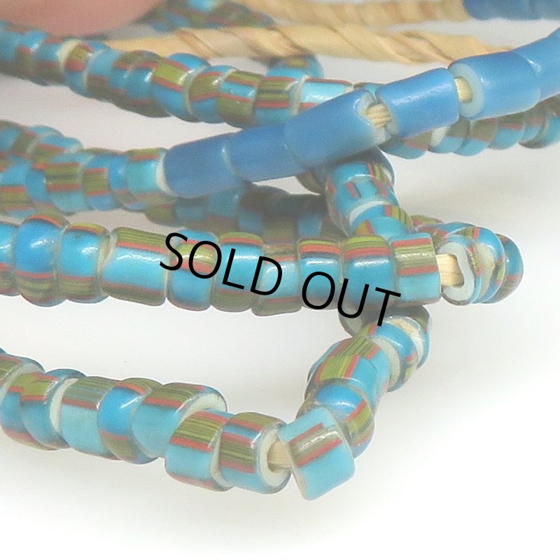 画像4: オールドブルーホワイトハーツ筋玉Mix連 (4)