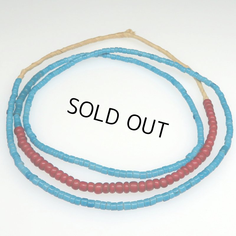 画像1: オールドブルーホワイトハーツ極小粒Mix連 (1)