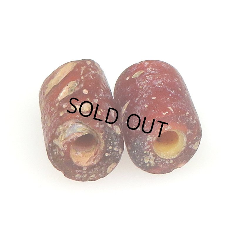 画像4: 風化渋赤ホワイトハーツ　チューブ型　2個セット (4)