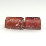 画像2: 風化渋赤ホワイトハーツ　チューブ型　2個セット (2)