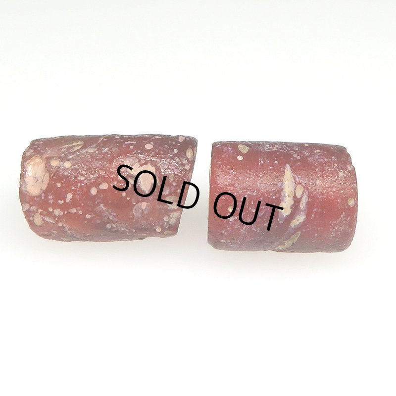 画像3: 風化渋赤ホワイトハーツ　チューブ型　2個セット (3)