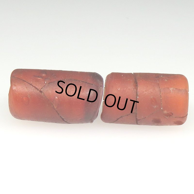 画像2: カーネリアンデアレッポ　チューブ型　2個セット (2)