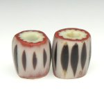 画像2: 黒い4層シェブロン2個セット (2)