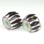 画像3: 黒い4層シェブロン2個セット (3)