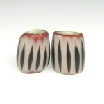 画像1: 黒い4層シェブロン2個セット (1)