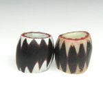 画像1: 黒い4層シェブロン2個セット (1)