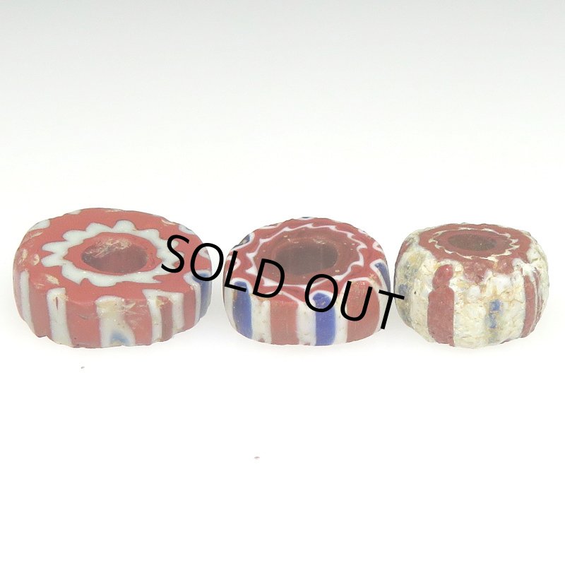 画像2: 古4層シェブロン　3個セット (2)