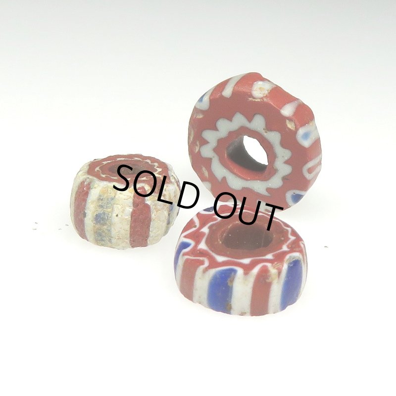 画像1: 古4層シェブロン　3個セット (1)