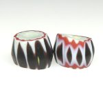 画像2: 黒い4層シェブロン2個セット (2)