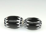 画像3: ブラックシェブロン小粒　2個セット (3)