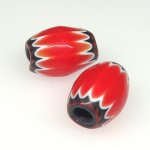 画像1: レッドシェブロン小粒　2個セット (1)