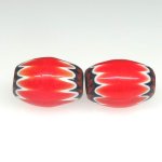 画像2: レッドシェブロン小粒　2個セット (2)