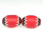 画像3: レッドシェブロン小粒　2個セット (3)