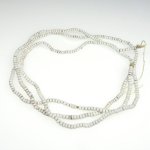 画像1: 白の極小シードビーズ連 (1)