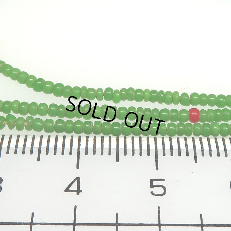 画像2: 緑の極小シードビーズ連 (2)