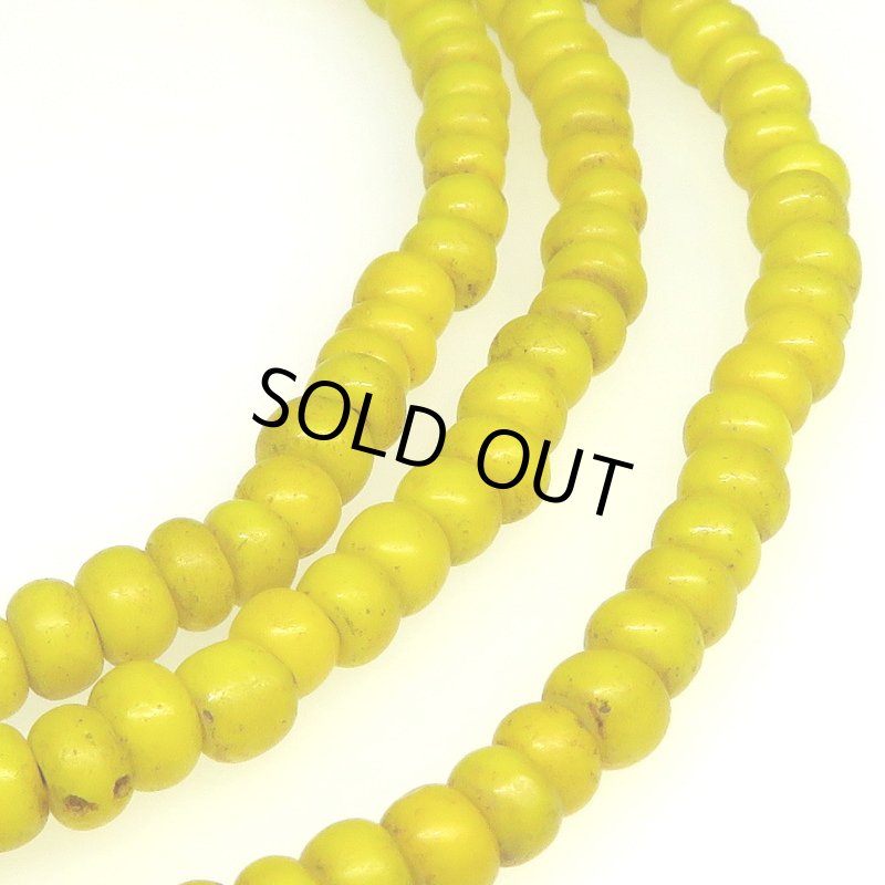 画像3: 黄色のシードビーズ連 (3)