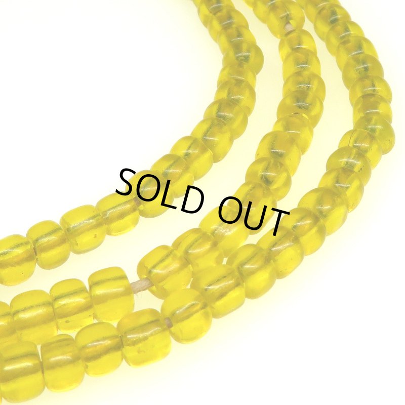 画像3: クリアイエローのシードビーズ連 (3)