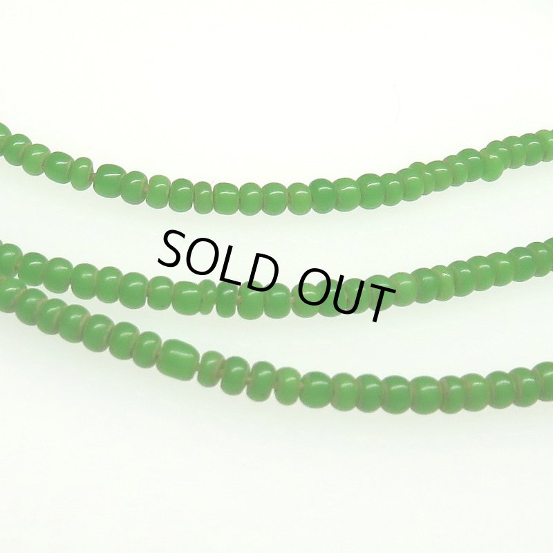 画像3: 緑の極小シードビーズ連 (3)