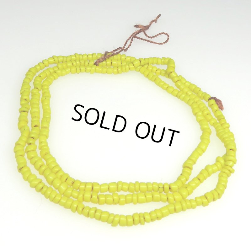 画像1: 黄色のシードビーズ連 (1)