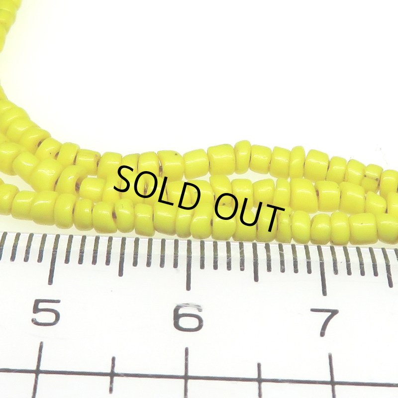 画像2: 黄色のシードビーズ連 (2)