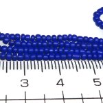 画像2: ネイビーシードビーズ　ロング連 (2)