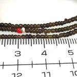 画像2: ブラウンクリアシードビーズ連 (2)