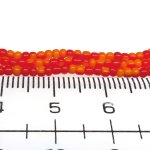 画像2: 赤とオレンジの極小シード連 (2)