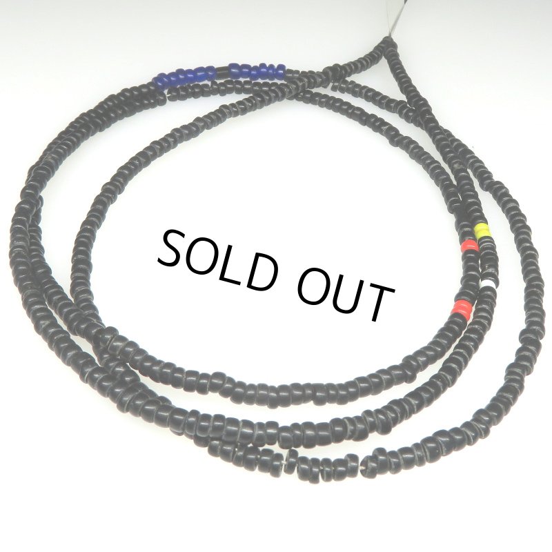 画像1: 黒のシードビーズ連 (1)