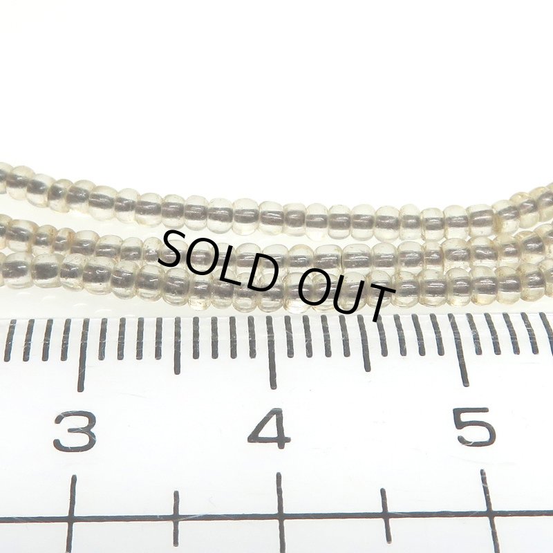 画像2: クリア小粒シードビーズ連 (2)