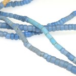 画像3: ブルーグレー極小+小粒シードビーズ連 (3)