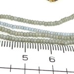 画像2: グレー+ブルーグレー極小シードビーズ連 (2)