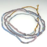 画像1: 薄ピンク+ピンクグレー+ブルーグレー極小シードビーズ連 (1)