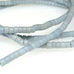 画像3: グレー+ブルーグレー小粒シードビーズ連 (3)