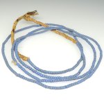 画像1: ブルーグレー+淡いブルー極小シードビーズ連 (1)