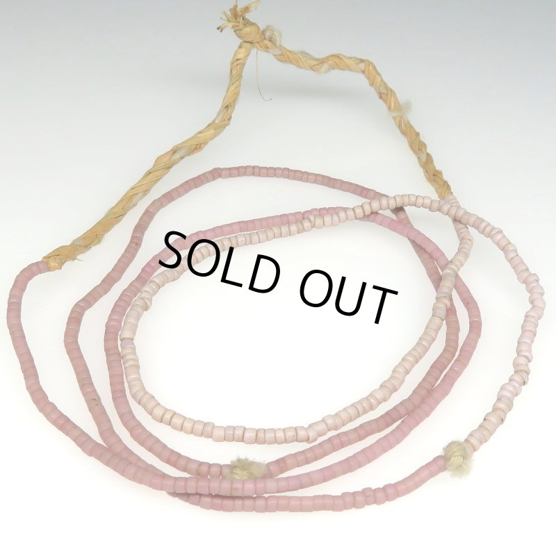 画像1: ピンク極小シードビーズ連 (1)