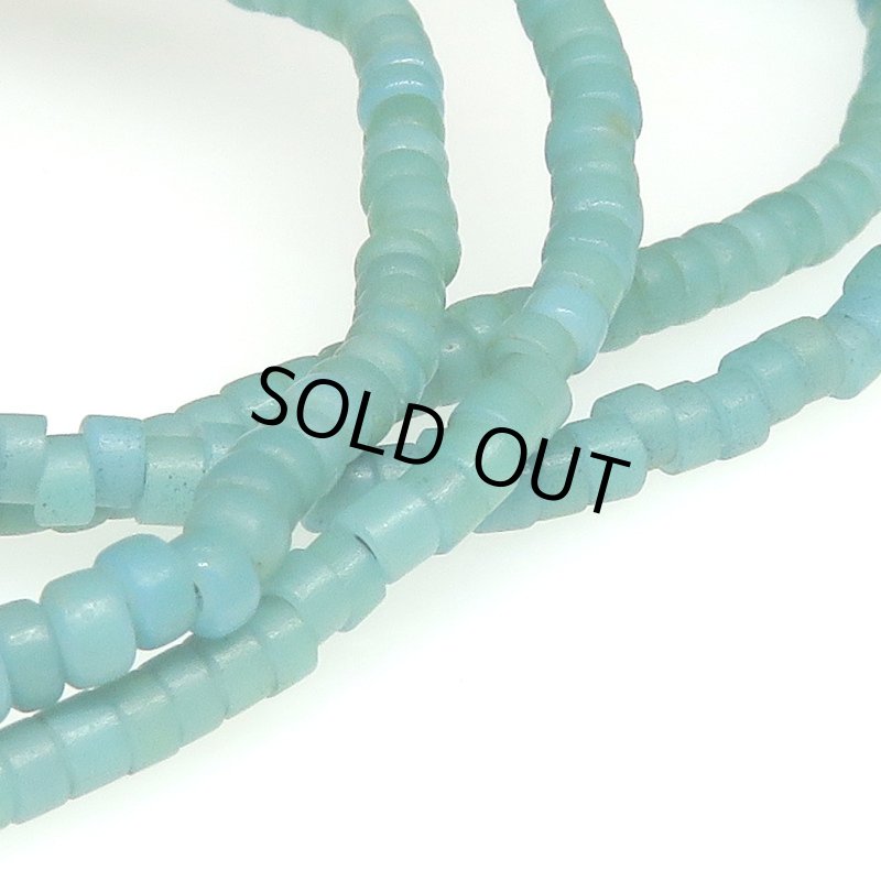 画像3: ブルーグリーン小粒シードビーズ連 (3)