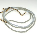 画像1: グレー+ブルーグレー極小シードビーズ連 (1)