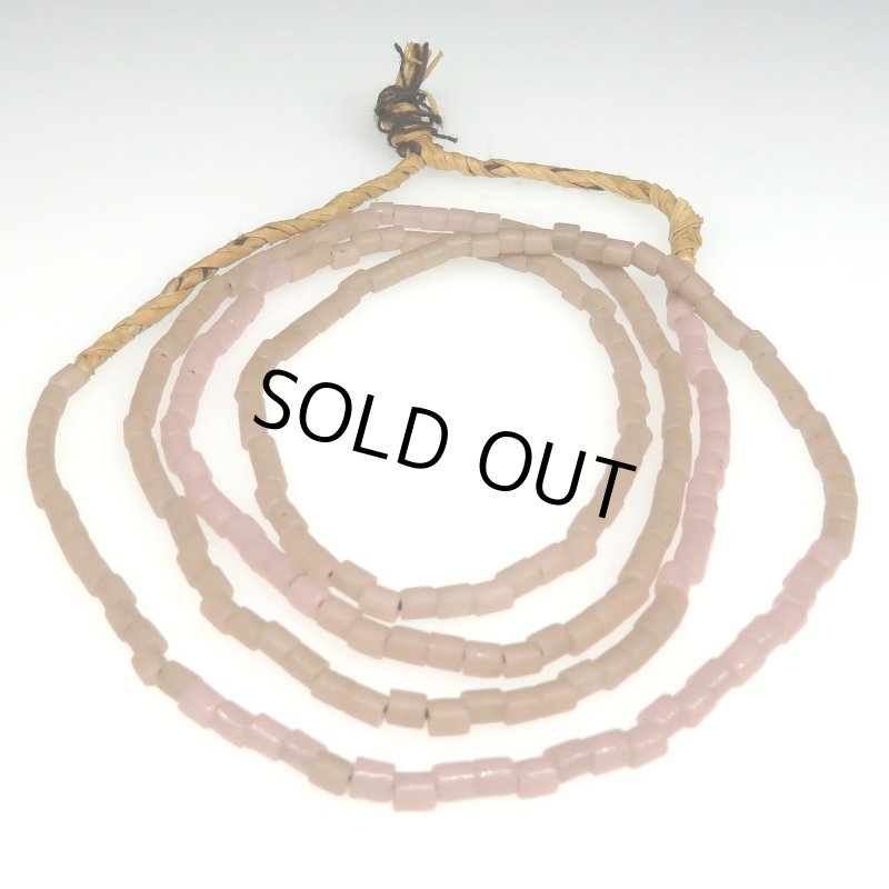 画像1: 渋ピンクチューブ型シード連 (1)