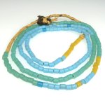 画像1: 淡いグリーン+ブルーチューブ型Mixシード連 (1)