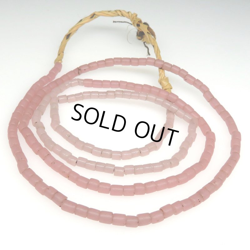 画像1: ピンク系チューブ型シード連 (1)