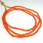 画像1: 極小オレンジ色チューブ型ホワイトハーツ連 (1)