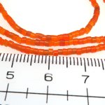 画像2: 極小オレンジ色チューブ型ホワイトハーツ連 (2)