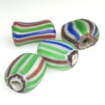 画像1: ヴェネチアメロン　シェブロンタイプフラット+ドッグボーン4個セット (1)