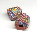 画像1: 小型ミルフィオリ　2個セット (1)