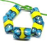 画像1: 小型ミルフィオリ　5個セット (1)